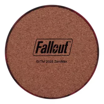 Merchandise razno - Fallout Set of Four Metal Drinks Coasters