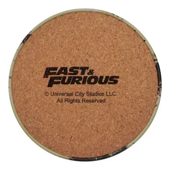 Merchandise razno - Fast & Furious Set of 4 Vintage Style Coasters