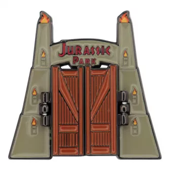 Merchandise razno - Jurassic Park Gates Hinged Pin Badge