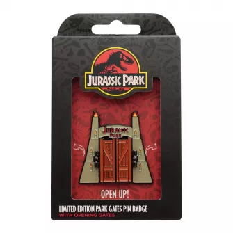 Merchandise razno - Jurassic Park Gates Hinged Pin Badge