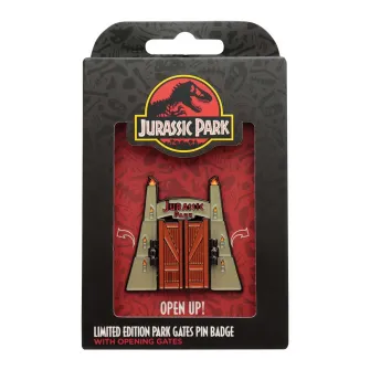 Merchandise razno - Jurassic Park Gates Hinged Pin Badge