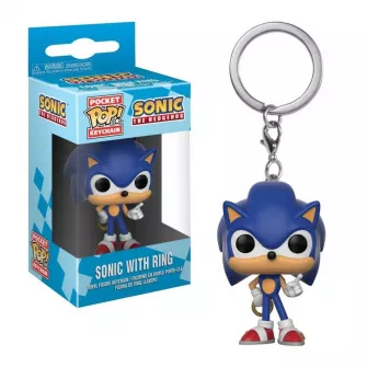 Privesci - Funko POP! Keychain: Games- Sonic w/Ring