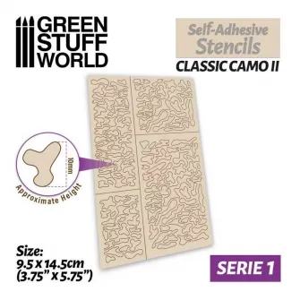 Warhammer pribor i oprema - Self-Adhesive stencils - Classic Camo 2