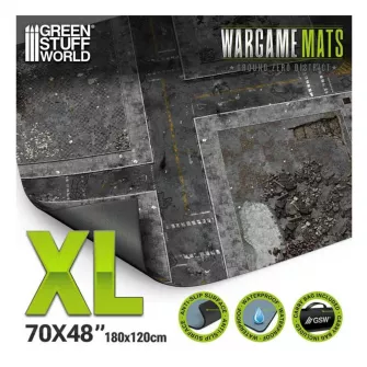 Warhammer pribor i oprema - Wargame Mat - 182.88x121.92cm (4x6')- Ground Zero District