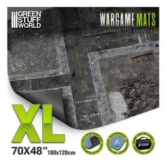 Warhammer pribor i oprema - Wargame Mat - 182.88x121.92cm (4x6')- Ground Zero District