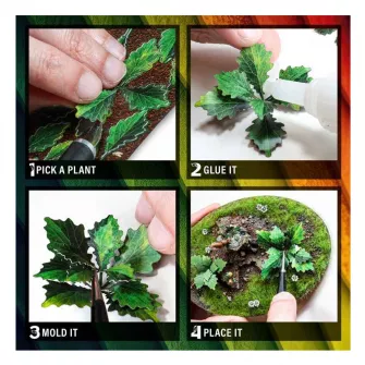 Warhammer pribor i oprema - Printed Plants - NINFEA plant (laser cut)