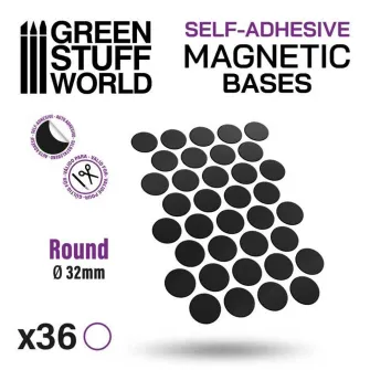 Warhammer pribor i oprema - Magnetic Precut Sizes - Adhesive Round 32mm