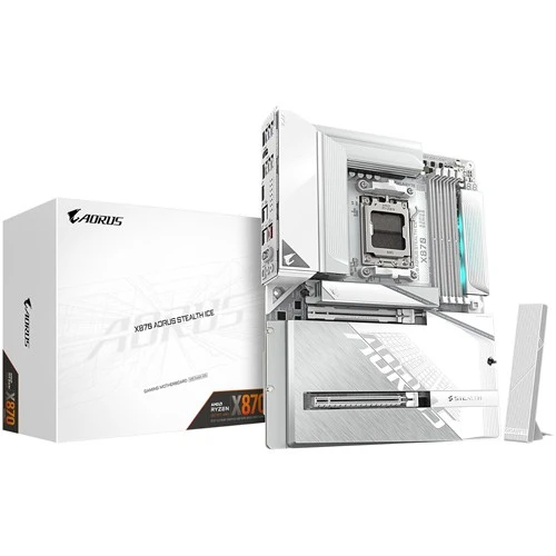 Matične ploče - Matična ploča Gigabyte AM5 X870 Aorus Stealth Ice WIFI7