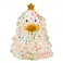 Lilalu Patkica - Gold Christmas Tree - Rubber Duck 9cm