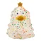 Lilalu Patkica - Gold Christmas Tree - Rubber Duck 9cm