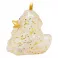 Lilalu Patkica - Gold Christmas Tree - Rubber Duck 9cm