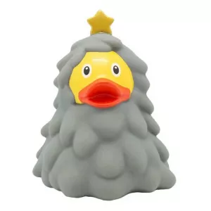 Lilalu Patkica - Grey Christmas Tree - Rubber Duck 9cm