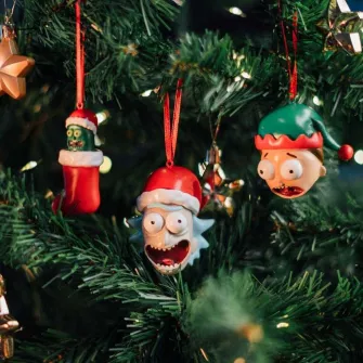 Merchandise razno - Rick and Morty - Christmas Ornaments 3 Pack