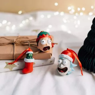 Merchandise razno - Rick and Morty - Christmas Ornaments 3 Pack