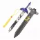 Sword Keychain - Legend of Zelda - Master Sword w Leather Sheath