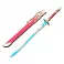 Sword Keychain - Anime Sword - Gold Blue