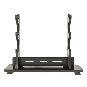 Sword Stand - Solid Wood Black L