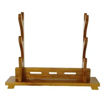 Merchandise razno - Sword Stand - Solid Wood Brown L