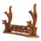 Sword Stand - Bamboo Brown Ornament M