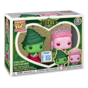 Funko POP! Keychain: Wicked - Glinda & Elphaba (Ombre) 2PK