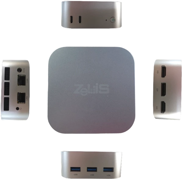 Mini PC - Zeus Mini PC N5 Celeron QC N150 3.40 GHz/DDR5 12GB/m.2 256GB/LAN/Dual WiFi/BT/2xHDMI/DP/Win 11