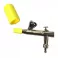 plastic cap for cleaning or color mixing by bubble, yellow