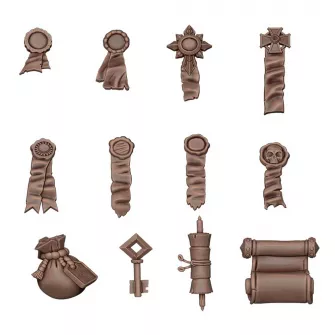 Pribor i oprema za makete - Wargame Scenery: Seals and Scrolls