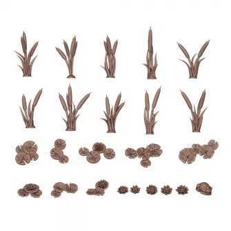 Pribor i oprema za makete - Plants: Water Lilis and Cattails