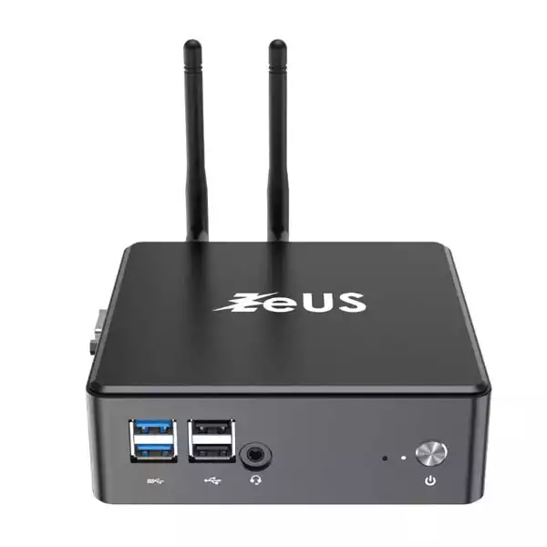 Mini PC - Mini PC Zeus MPI10-P24 Intel 6305 1.80 GHz/DDR4/LAN/Dual WiFi/BT/HDMI/DP/USB C/ext ANT