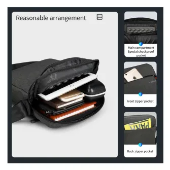Torbe za laptop - Ranac za laptop T-L5102 Dark Grey 9.7