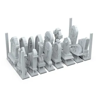 Pribor i oprema za makete - Wargame Scenery: Tombstones