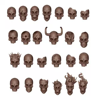 Pribor i oprema za makete - Wargame Scenery: Skulls
