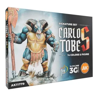 Boje za makete - Signature Set by Carlos Tobes - 14 Colors + Figure