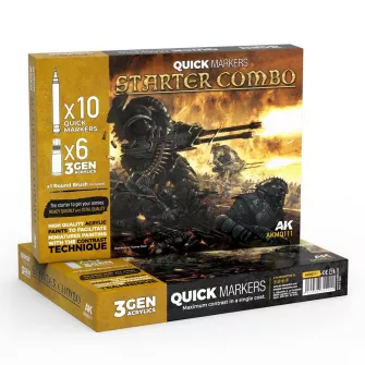 Boje za makete - Starter Combo Quick Markers + 3gen set