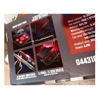 OUTLET proizvodi - OUTLET Perun Notebook Cooling Pad (oštećena ambalaža)