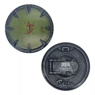 Merchandise razno - DOOM: The Dark Ages - Saw Shield Medallion And Art Card