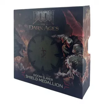 Merchandise razno - DOOM: The Dark Ages - Saw Shield Medallion And Art Card
