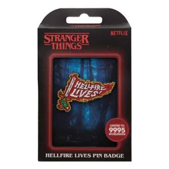 Merchandise razno - Stranger Things - Hellfire Lives Pin Badge