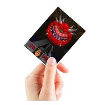 Oprema za kolekcionarske kartice - Ultra Pro Doom Apex Deck Protector 105ct Cacodemon