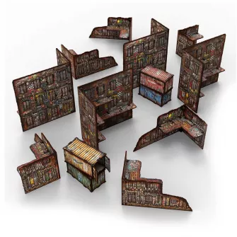 Warhammer pribor i oprema - MDF Terrain - PrePainted Foldable (4 +6+4) - Orks