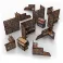 MDF Terrain - PrePainted Foldable (4 +6+4) - Orks