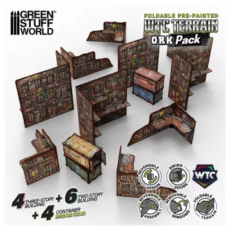 Warhammer pribor i oprema - MDF Terrain - PrePainted Foldable (4 +6+4) - Orks