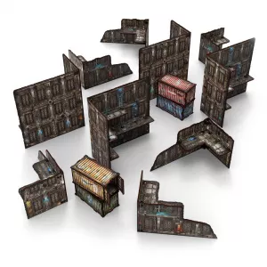 MDF Terrain - PrePainted Foldable (4 +6+4) - SCI-FI