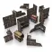 MDF Terrain - PrePainted Foldable (4 +6+4) - SCI-FI