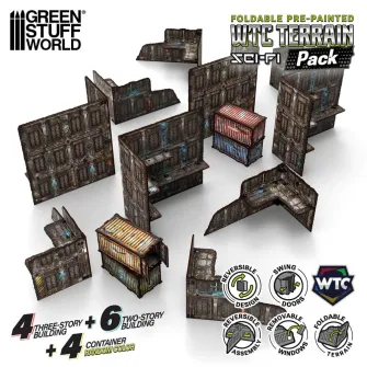 Warhammer pribor i oprema - MDF Terrain - PrePainted Foldable (4 +6+4) - SCI-FI
