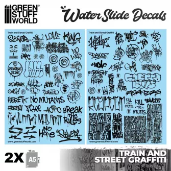 Warhammer pribor i oprema - Decal sheets - Train & Street Graffitis Black