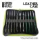 Premium Leather Case - Black with Green Border and Logo