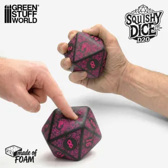 Warhammer pribor i oprema - Mega D20 Squishy Dice - UNICORN