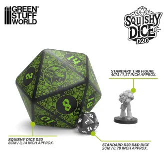Warhammer pribor i oprema - Mega D20 Squishy Dice - GOBLIN