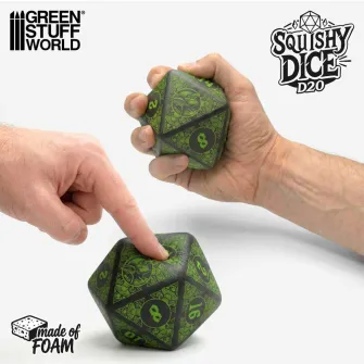 Warhammer pribor i oprema - Mega D20 Squishy Dice - GOBLIN